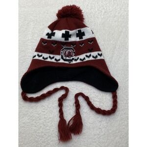 Gamecocks South Carolina Beanie Pom Pom Ear flaps Tassel Hat